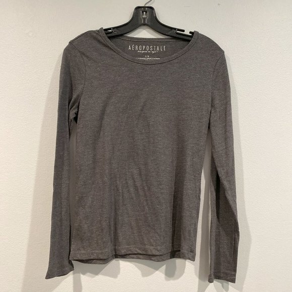 Aeropostale Gray Long Sleeve Tee - Picture 1 of 2